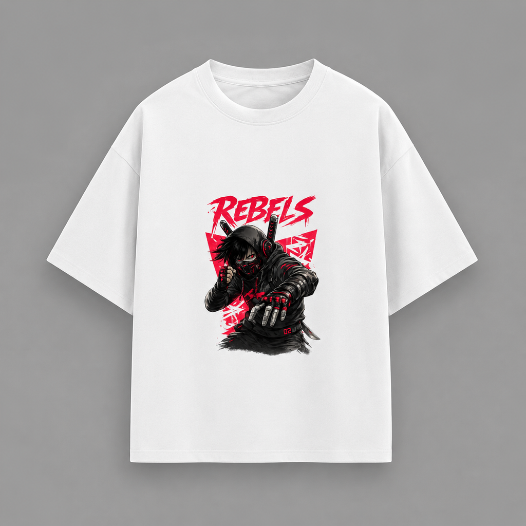 Ghost Shinobi "REBELS" Oversized T-Shirt