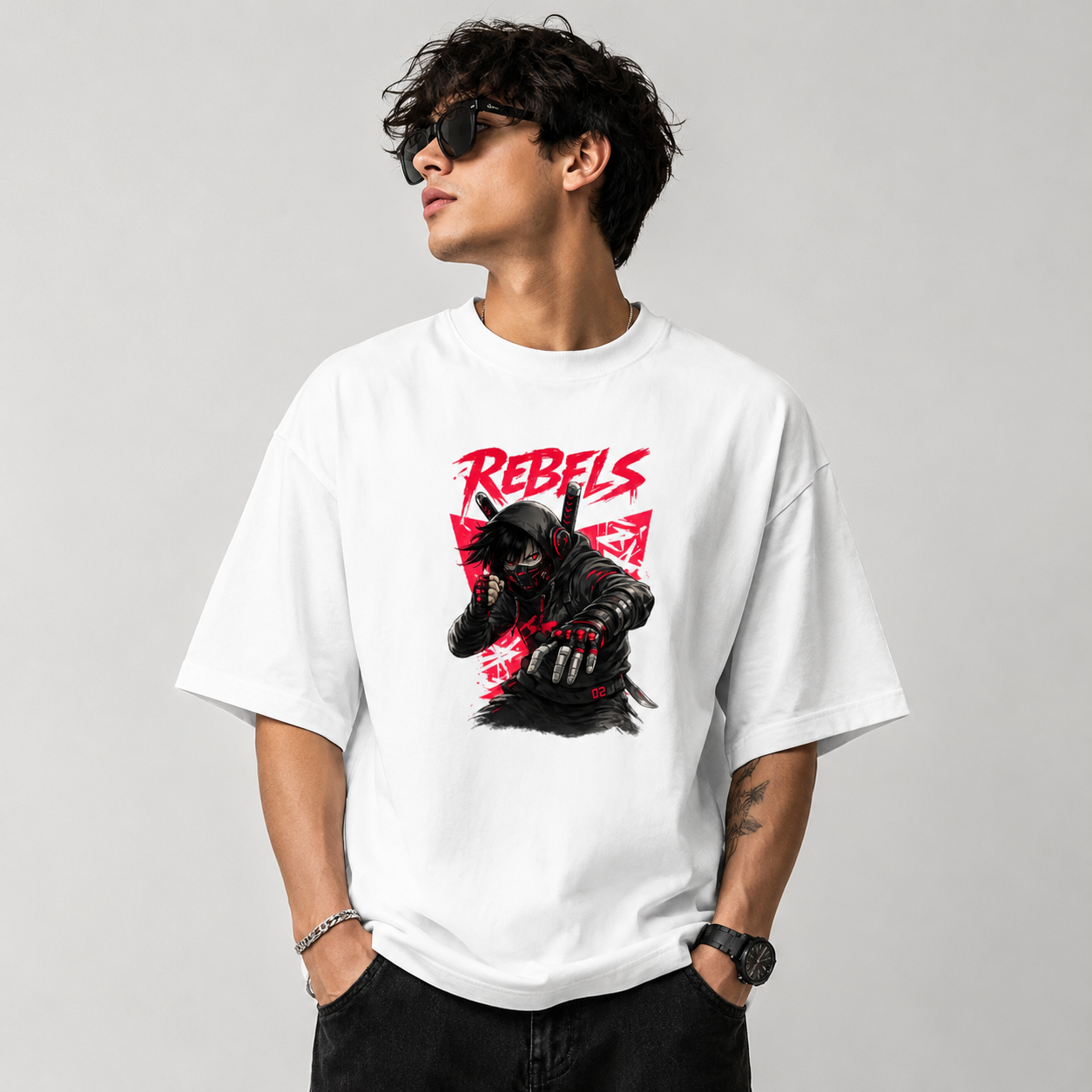 Ghost Shinobi "REBELS" Oversized T-Shirt