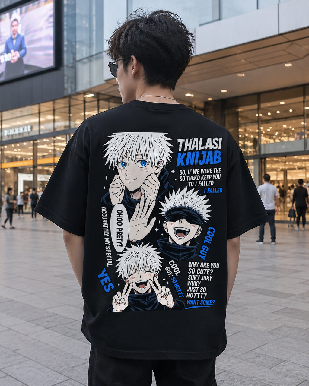 Gojo Blue Edition Oversized T-Shirt