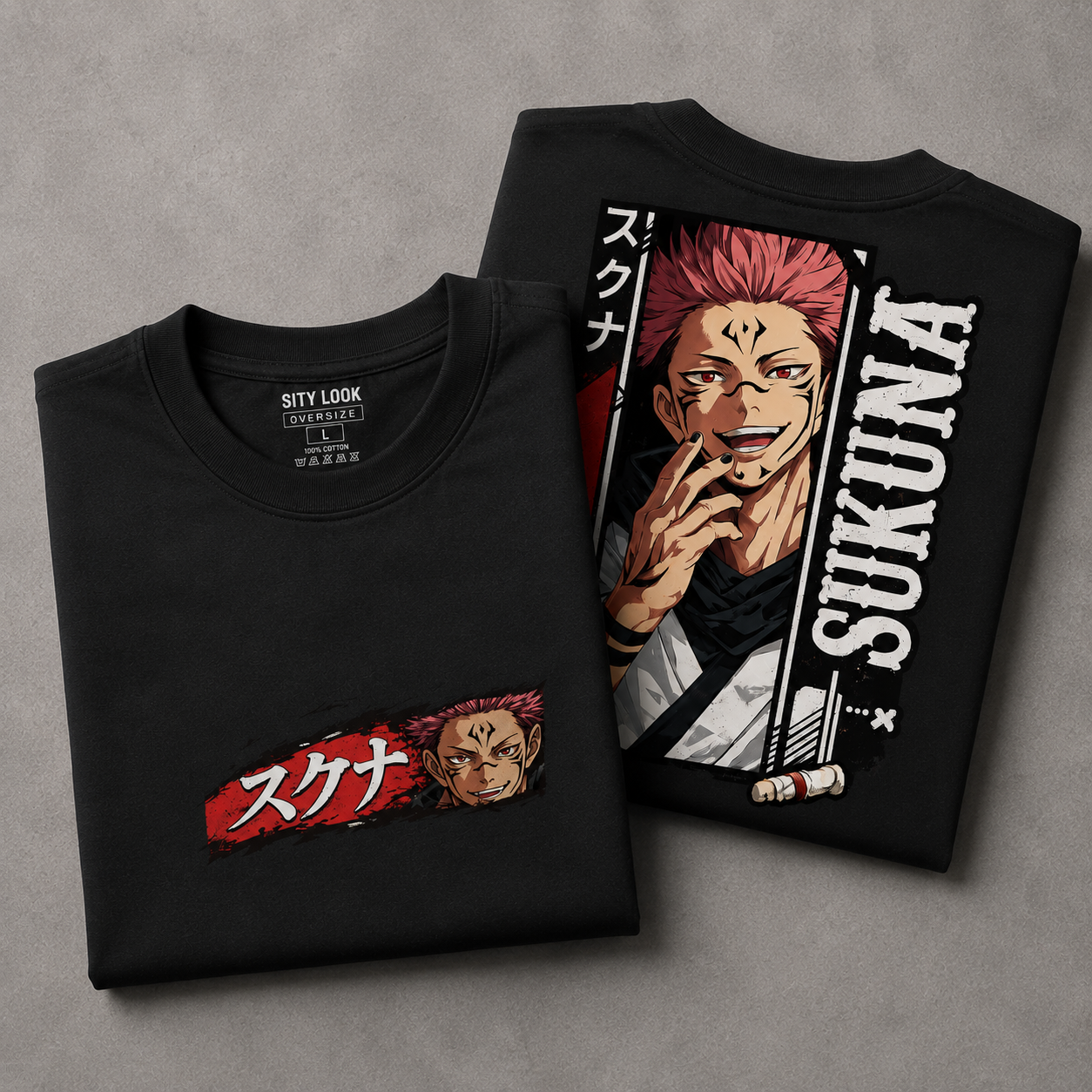 Sukuna King of Curses Oversized Graphic T-Shirt